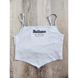 Hollister Crop Top Medium Baby Doll Tee Uneven Hem Y2k 90s